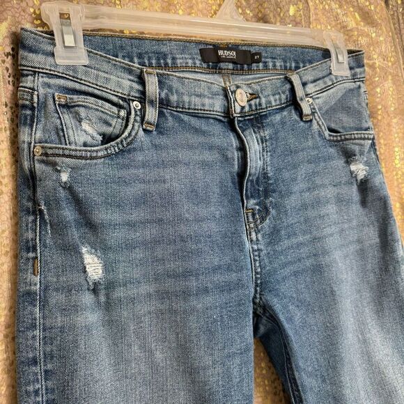 Hudson Lana Boyfriend Ankle Jeans Raw Hem Size 27 - Picture 6 of 10